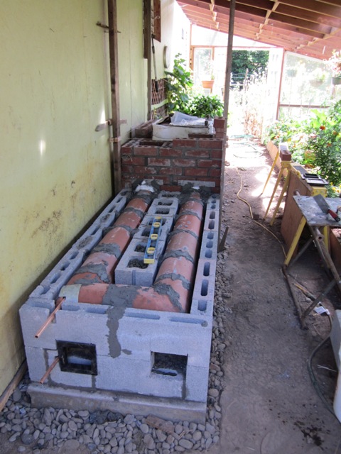 greenhouse mass heater
