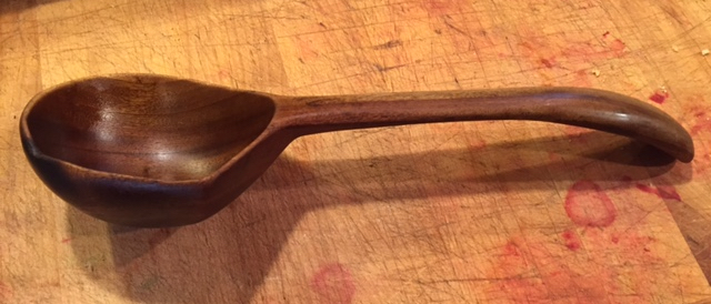 a wooden spoon from Haiti